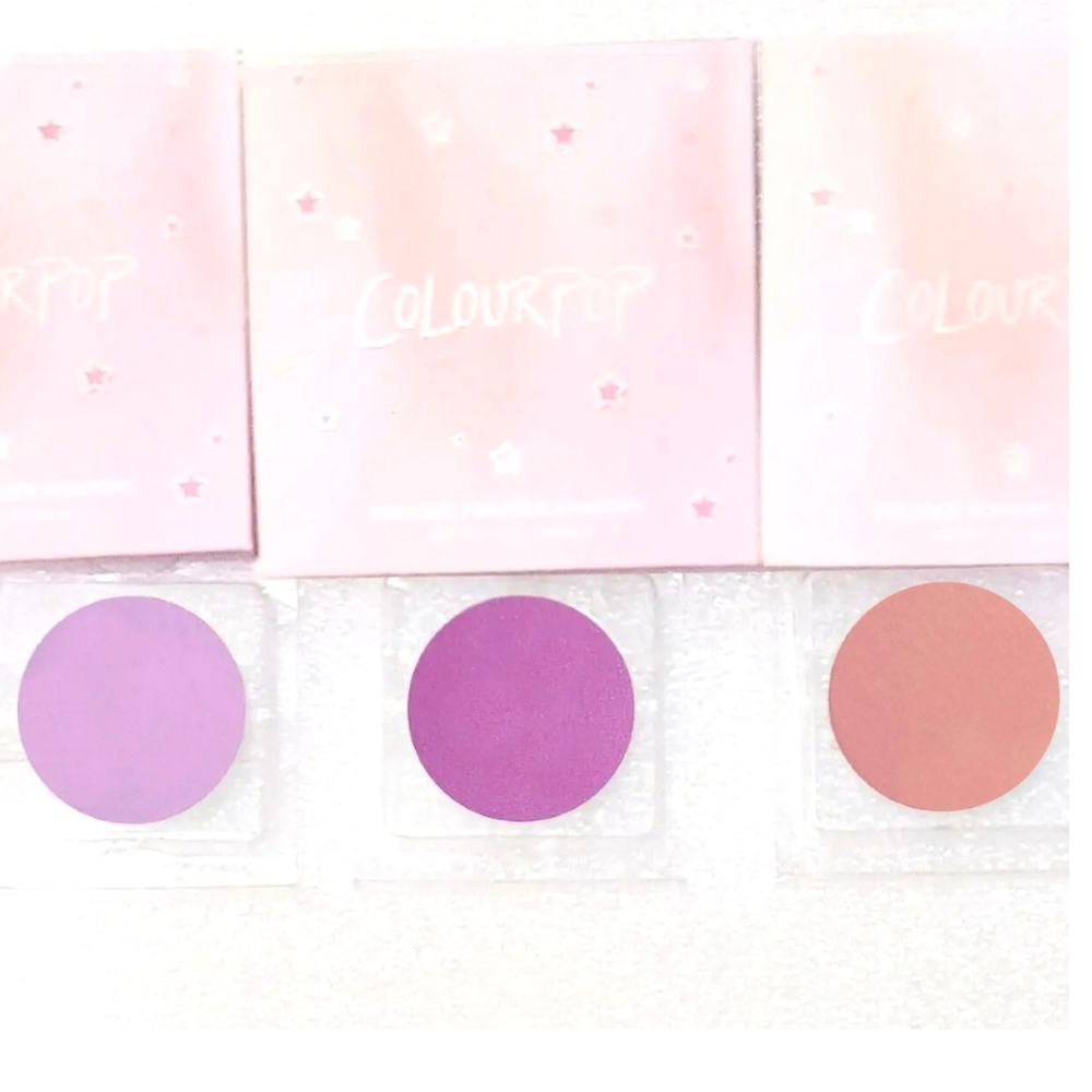 ColourPop Pressed Powder Eyeshadow Single Lot Set Purple Lavender Pink Matte